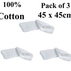 Rickon White Handkerchief (Pack of 3) HK_2024_White 45cms X 45cms