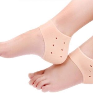 Rickon Silicone Gel Heel Pad Socks for Pain Relief – 1 Pair (Free Size)