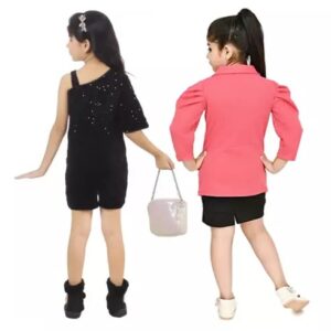 RICKON COMBO SET OF 2 WESTERN DRESSES FOR GIRLS