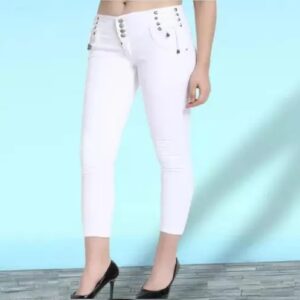 Ricckon Denims White Jeans For Women