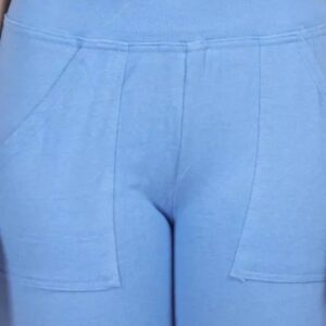 Rickon Trendy Womens Pocket Jegging Sky Blue