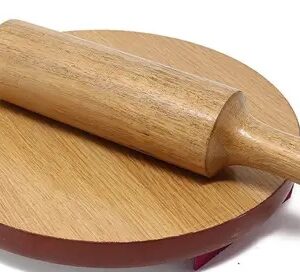 Rickon Wooden Chakla-Belan Set/Rolling Pin/Roti Maker & Borad