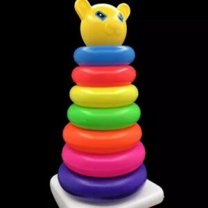 Rickon 7 ring toys teddy rings New Born Rock-a-stack Toddler Stack-7 color Ring Sets (Multicolor)