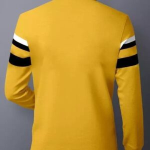 Rickon Men’s Horizontal Stripes Polo Mustard Tshirts