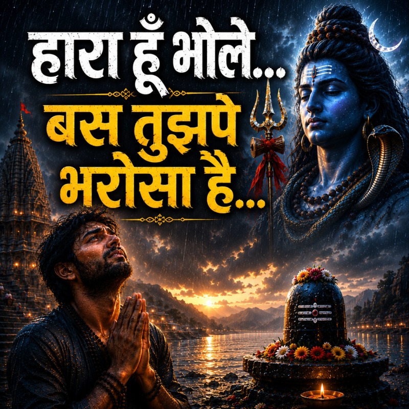 Hara Hu Bhole Par Tujhpe Bharosa Hai Lyrics | हारा हूँ भोले पर तुझपे भरोसा है | जीतूँगा एक दिन मेरा दिल ये कहता है? 2026